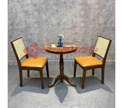 Bộ bàn ghế gỗ cafe nhà hàng khách sạn gỗ ash 259