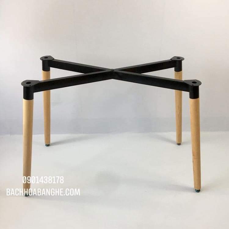 Chân bàn gỗ sồi - 4 chân -khung hình chữ nhật